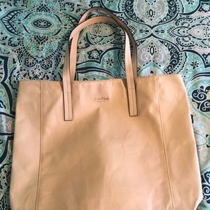 Calvin Klein pink tote bag